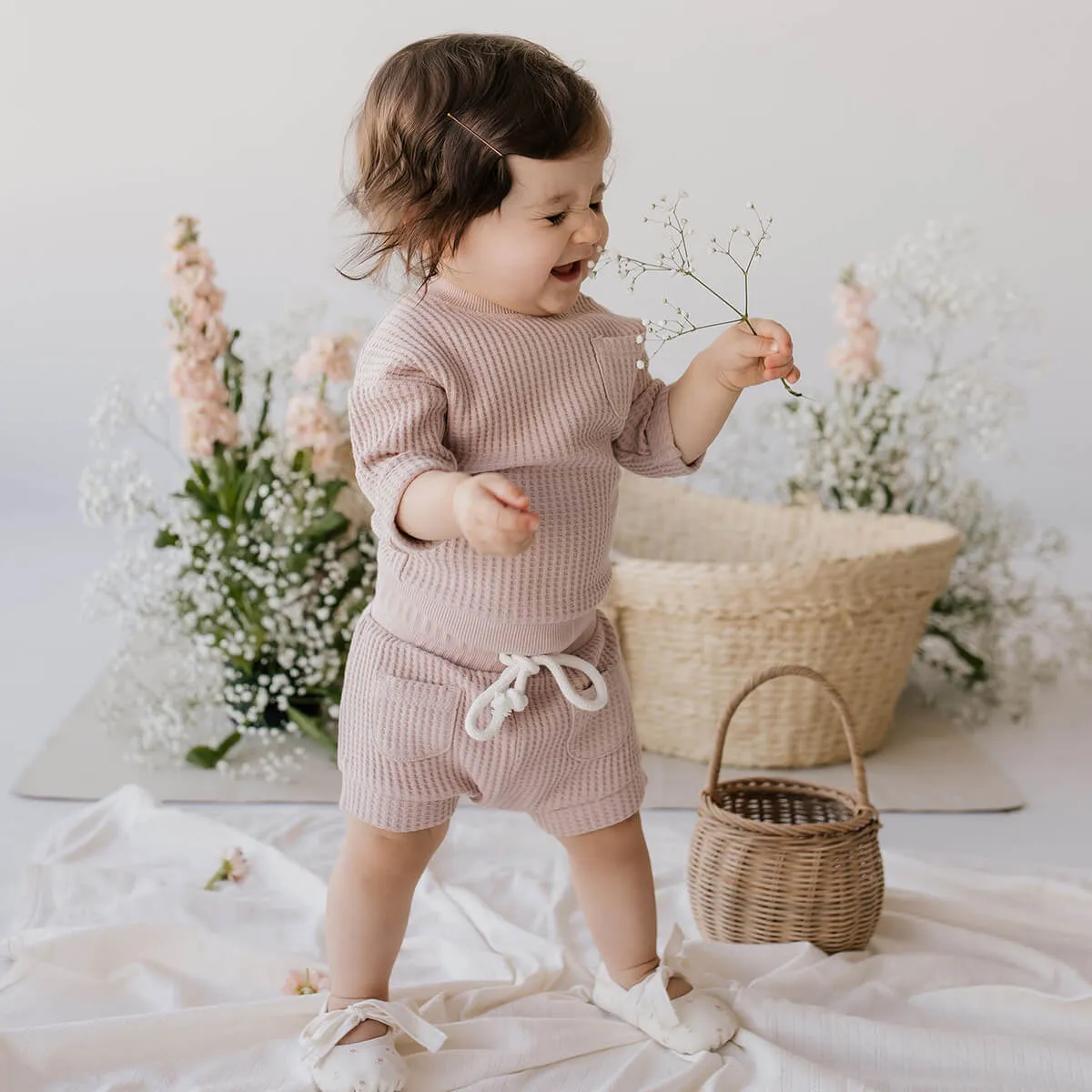 Organic Cotton Waffle Easton Top - In the Meadow Kollektion