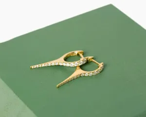Pave Spike Earrings