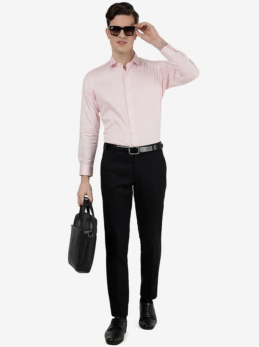 Pink Printed Slim Fit Party Wear Shirt | Greenfibre