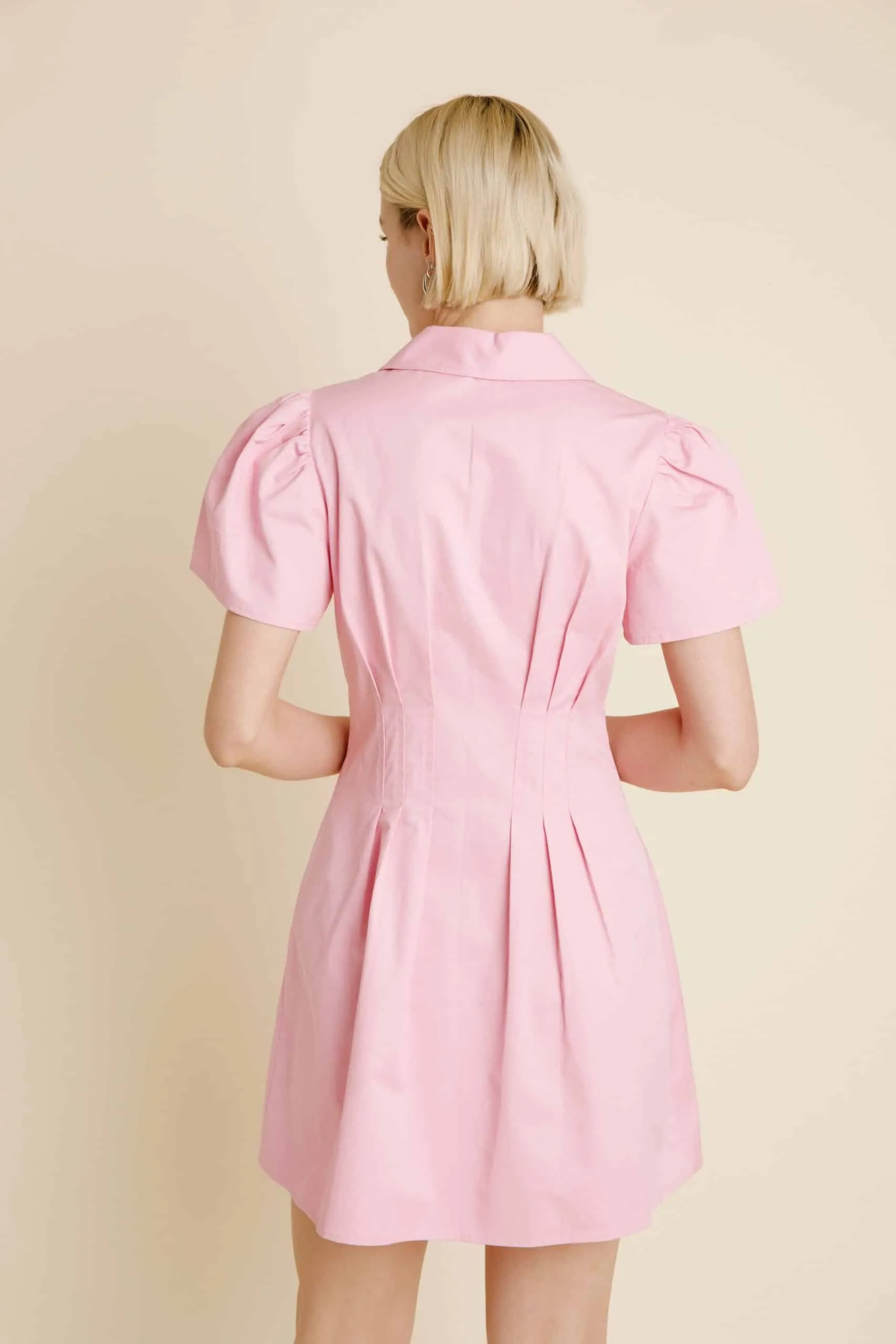 Pink Utility Mini Dress