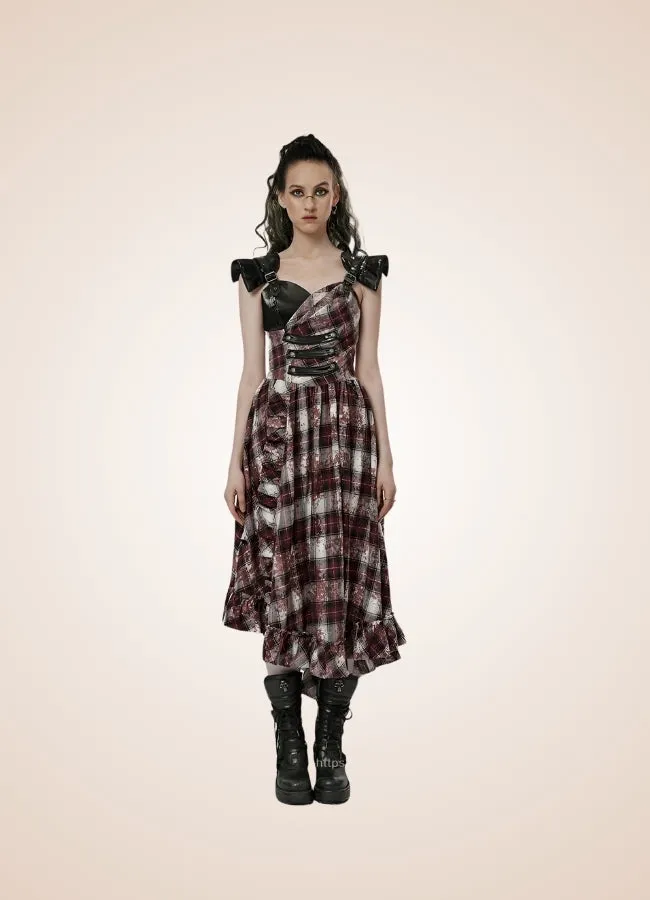 Plaid Retro Steampunk Dress