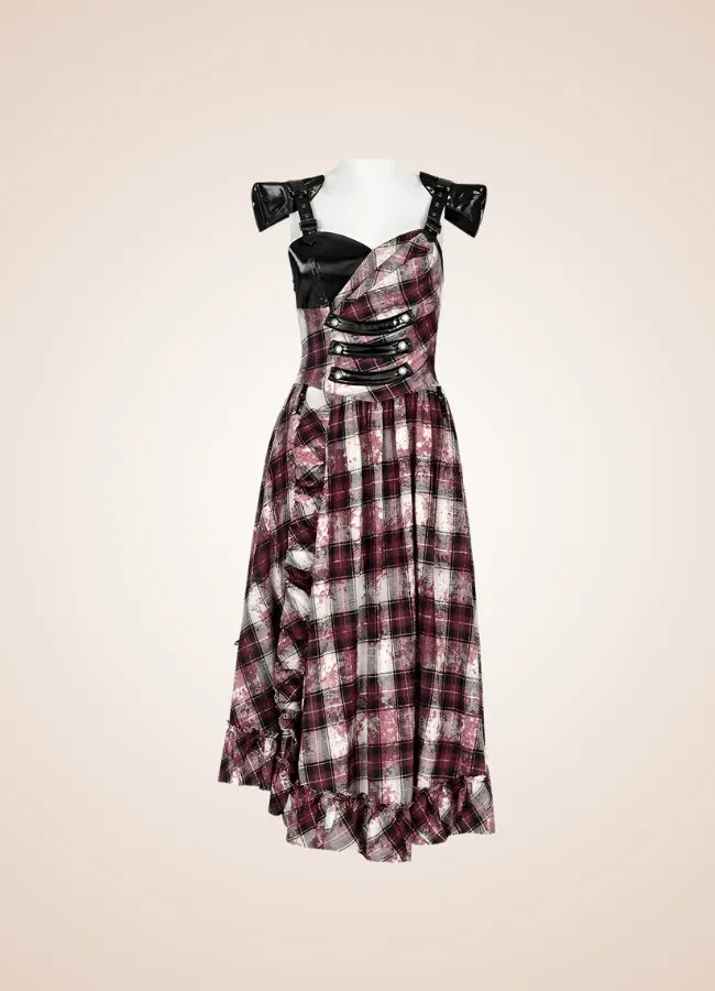 Plaid Retro Steampunk Dress
