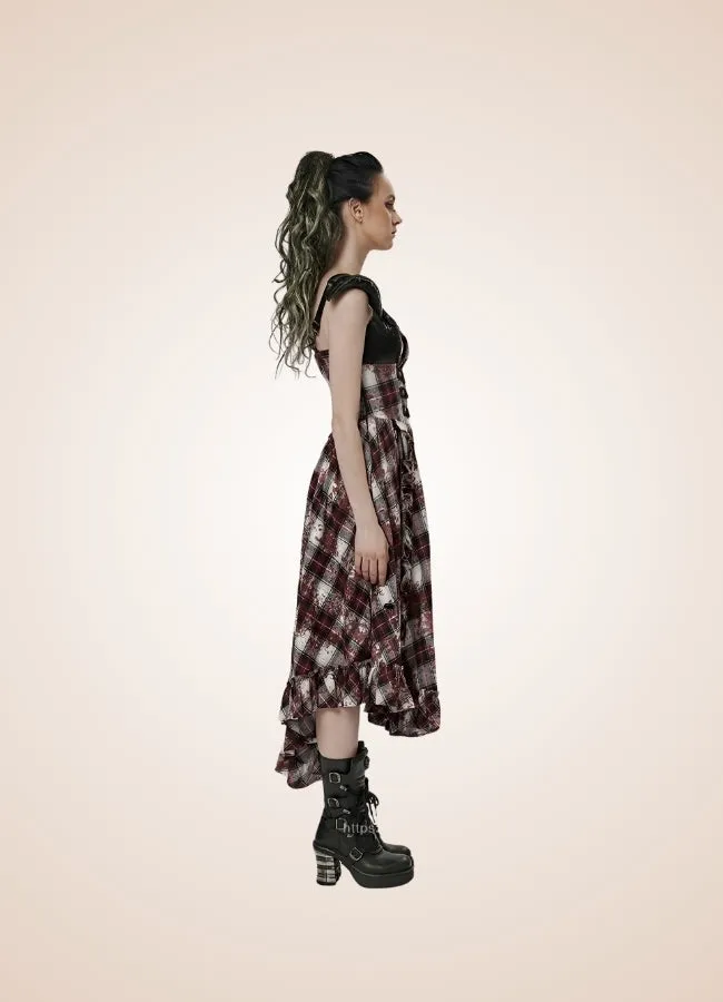Plaid Retro Steampunk Dress