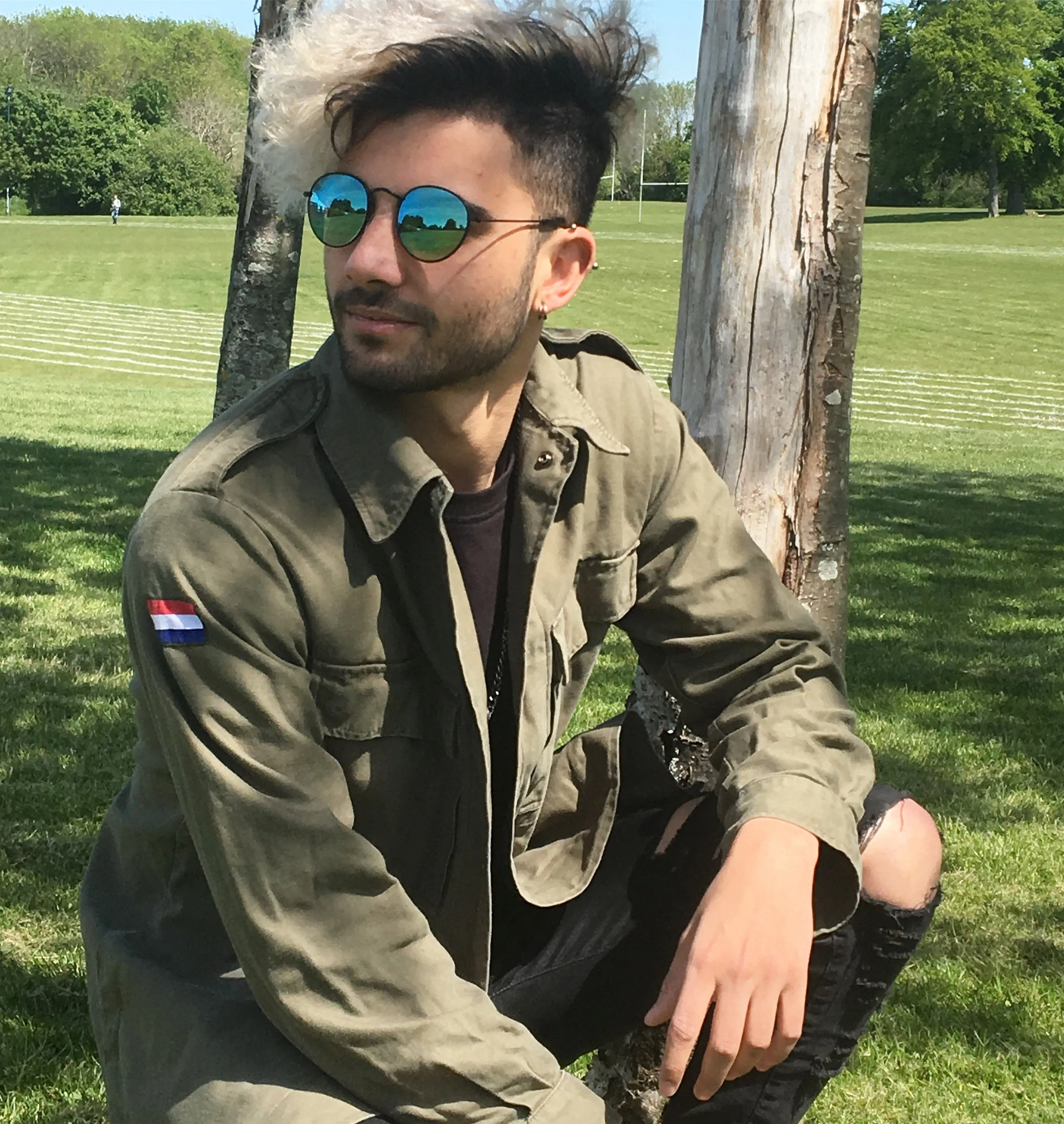 Plain Vintage Dutch Army Jacket