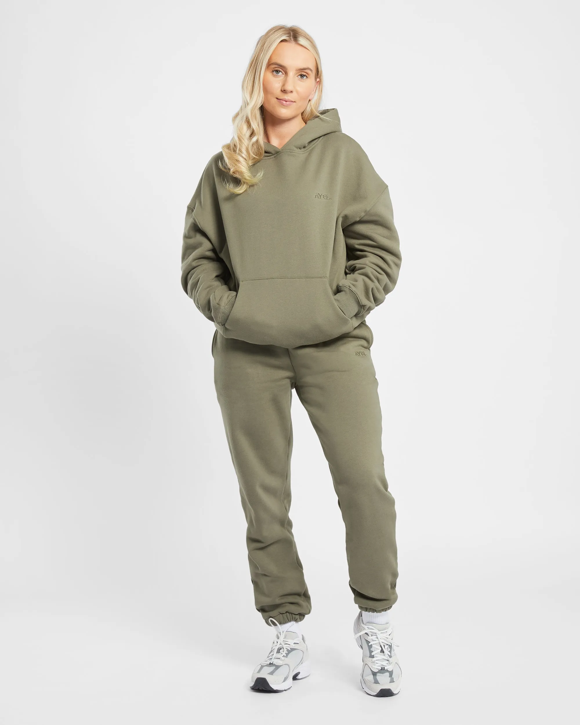 Premium Oversized Hoodie - Dusky Olive