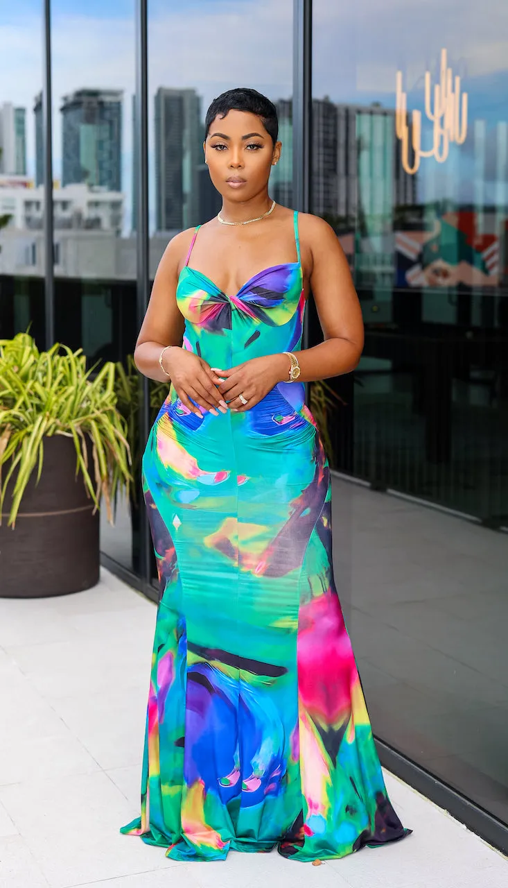 Pretty Flamingo Maxi Dress