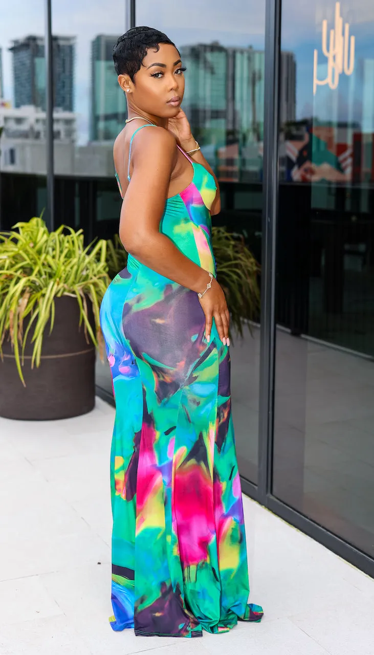 Pretty Flamingo Maxi Dress