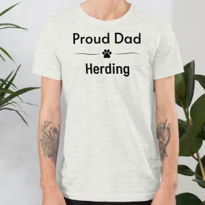 Proud Herding Dad T-Shirts - Light