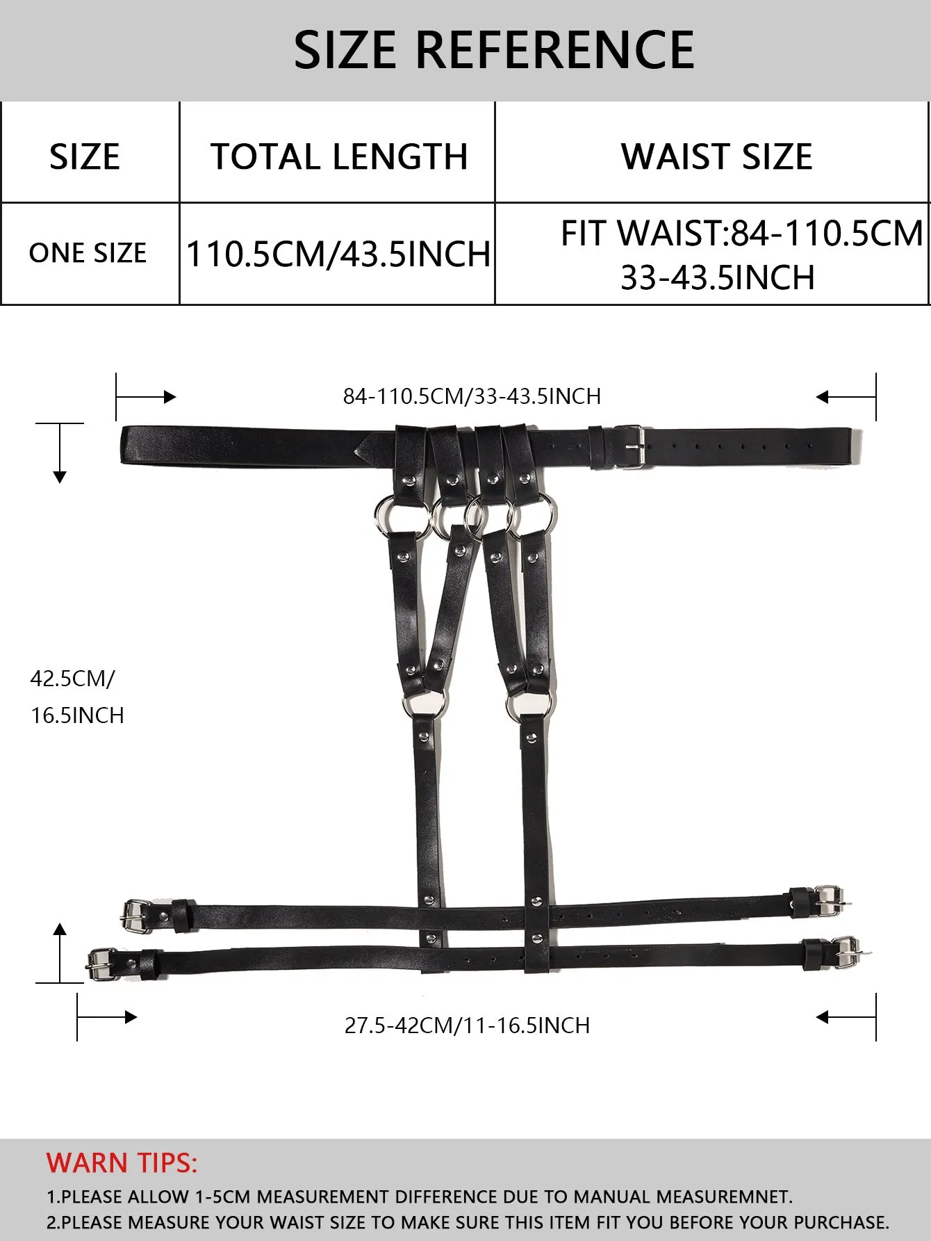 PU Harness Strap Set