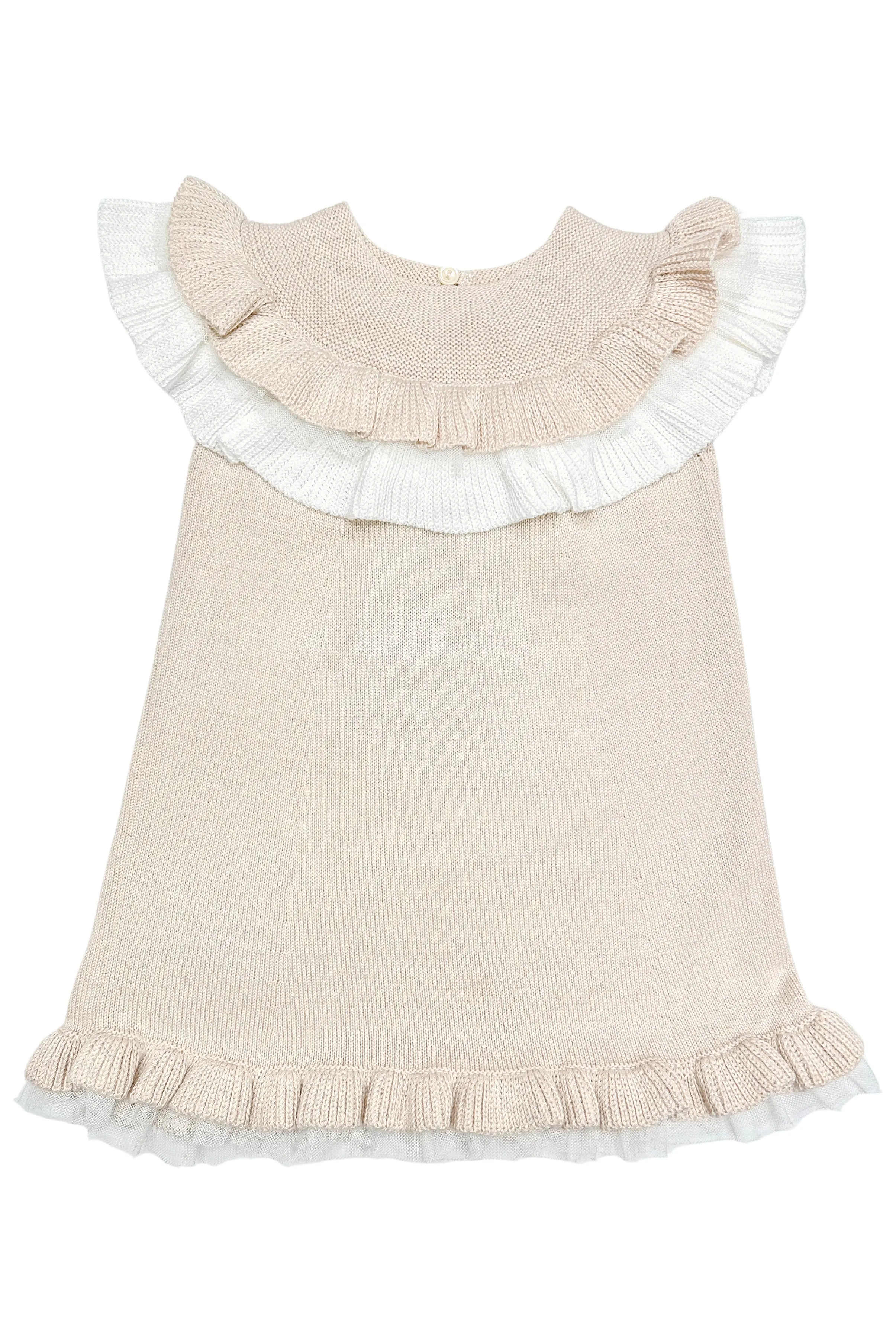 "Giselle" Stone Knit Tulle Dress