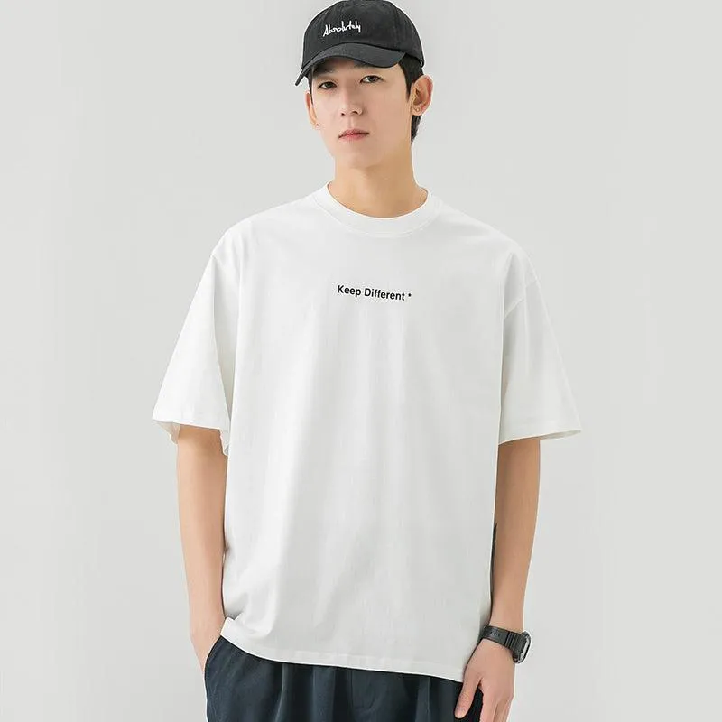 "Keep Different" Printed Cotton T-Shirt