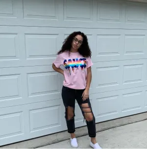 Rainbow Sparkle Sauce | Light Pink Tee
