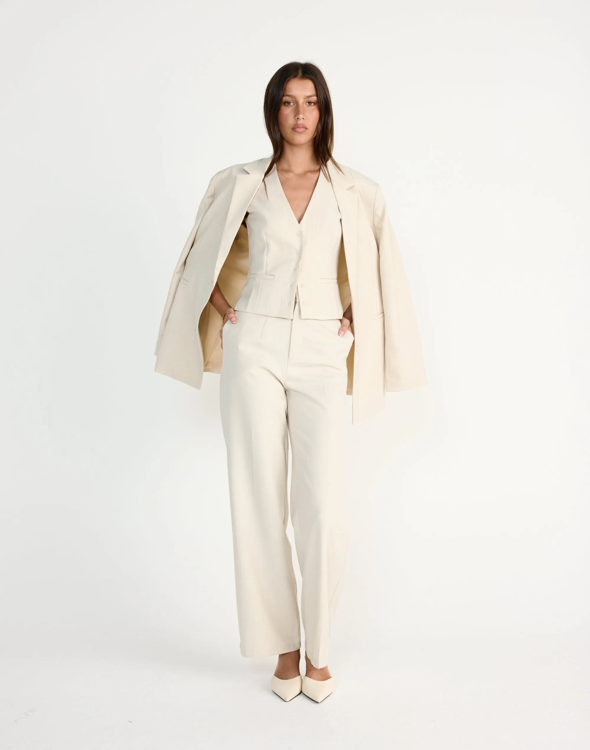 Reagan Blazer (Cream Marle)