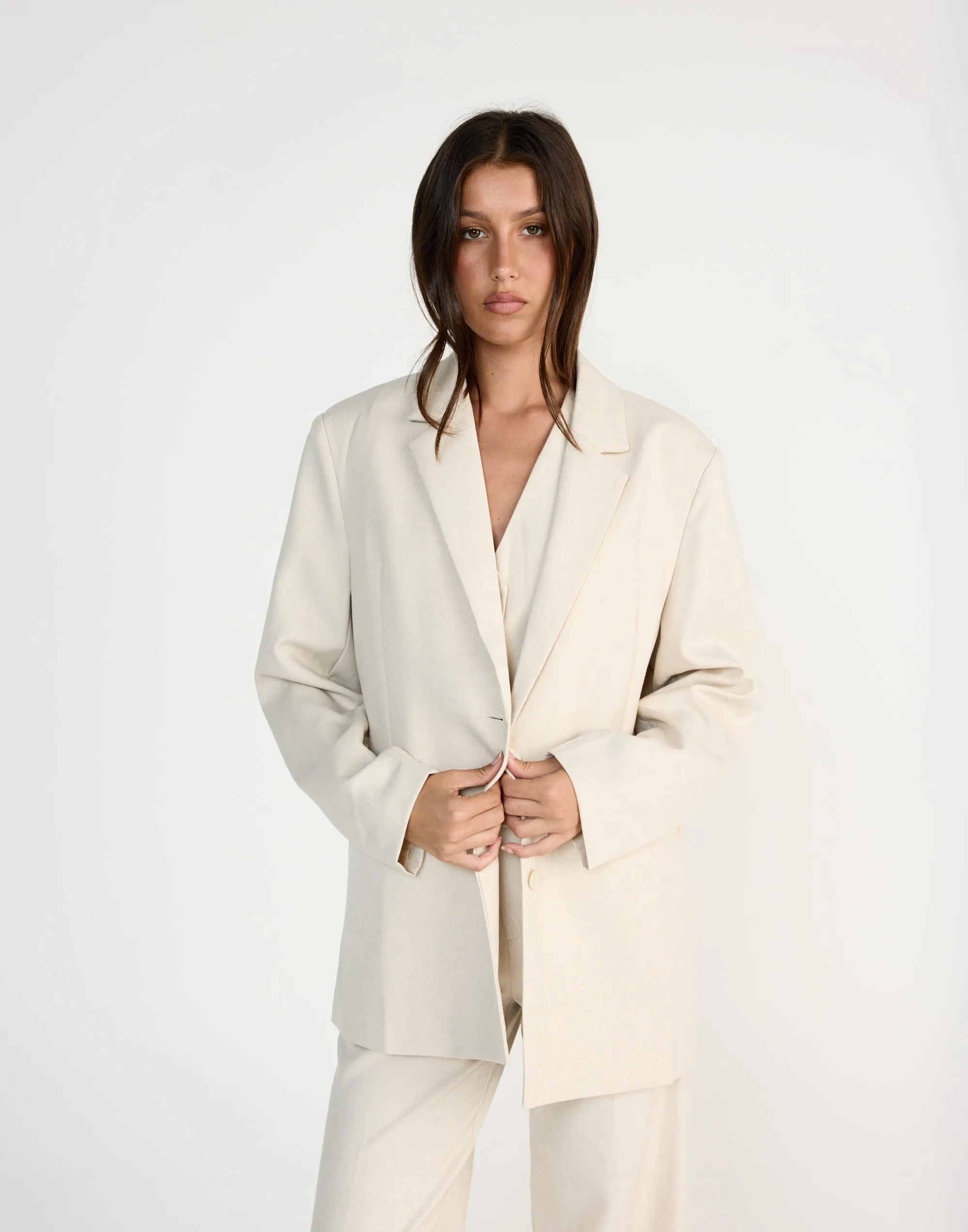 Reagan Blazer (Cream Marle)