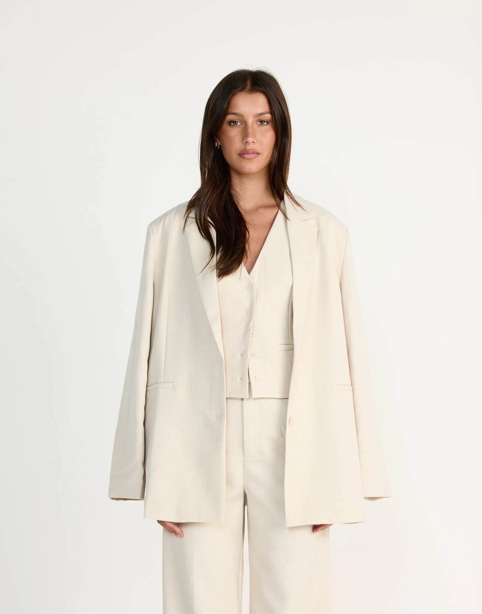 Reagan Blazer (Cream Marle)