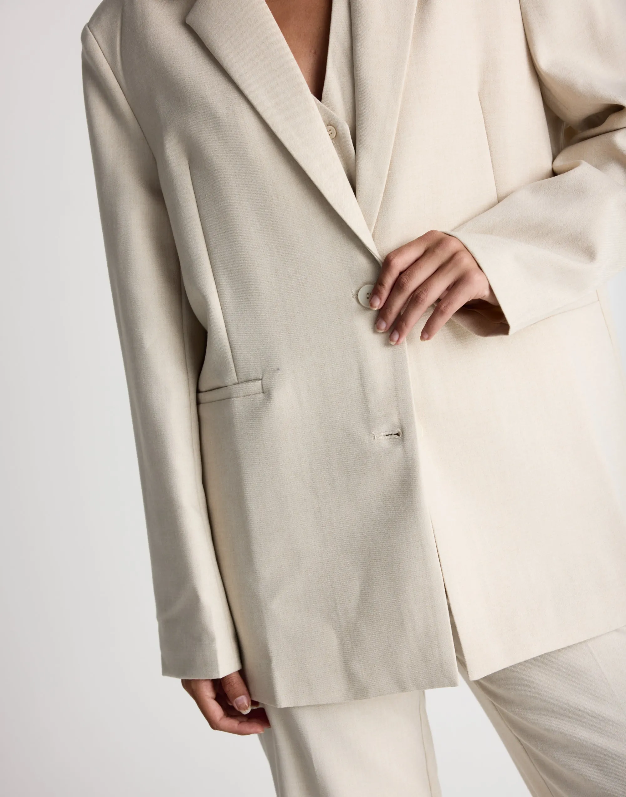 Reagan Blazer (Cream Marle)