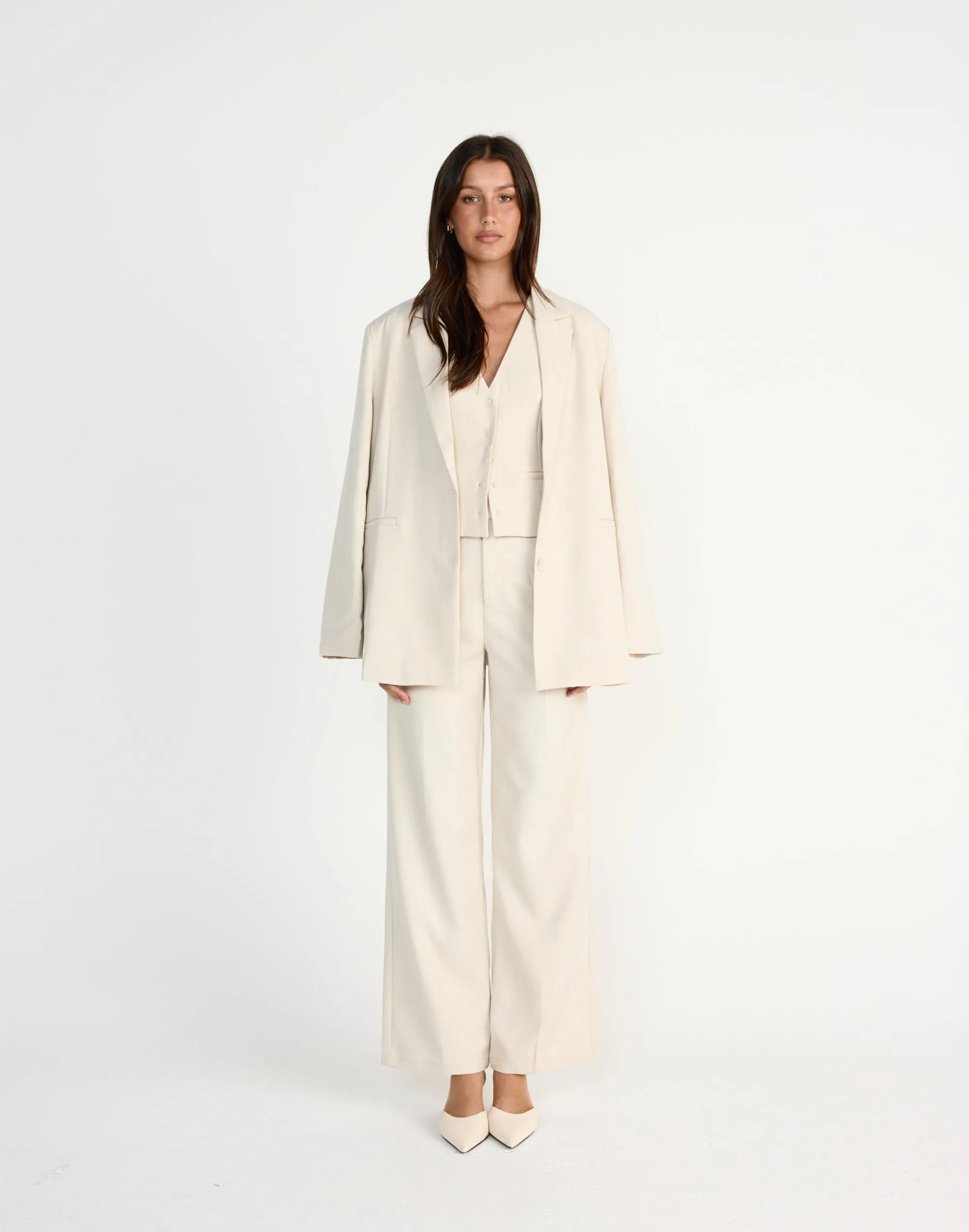 Reagan Blazer (Cream Marle)