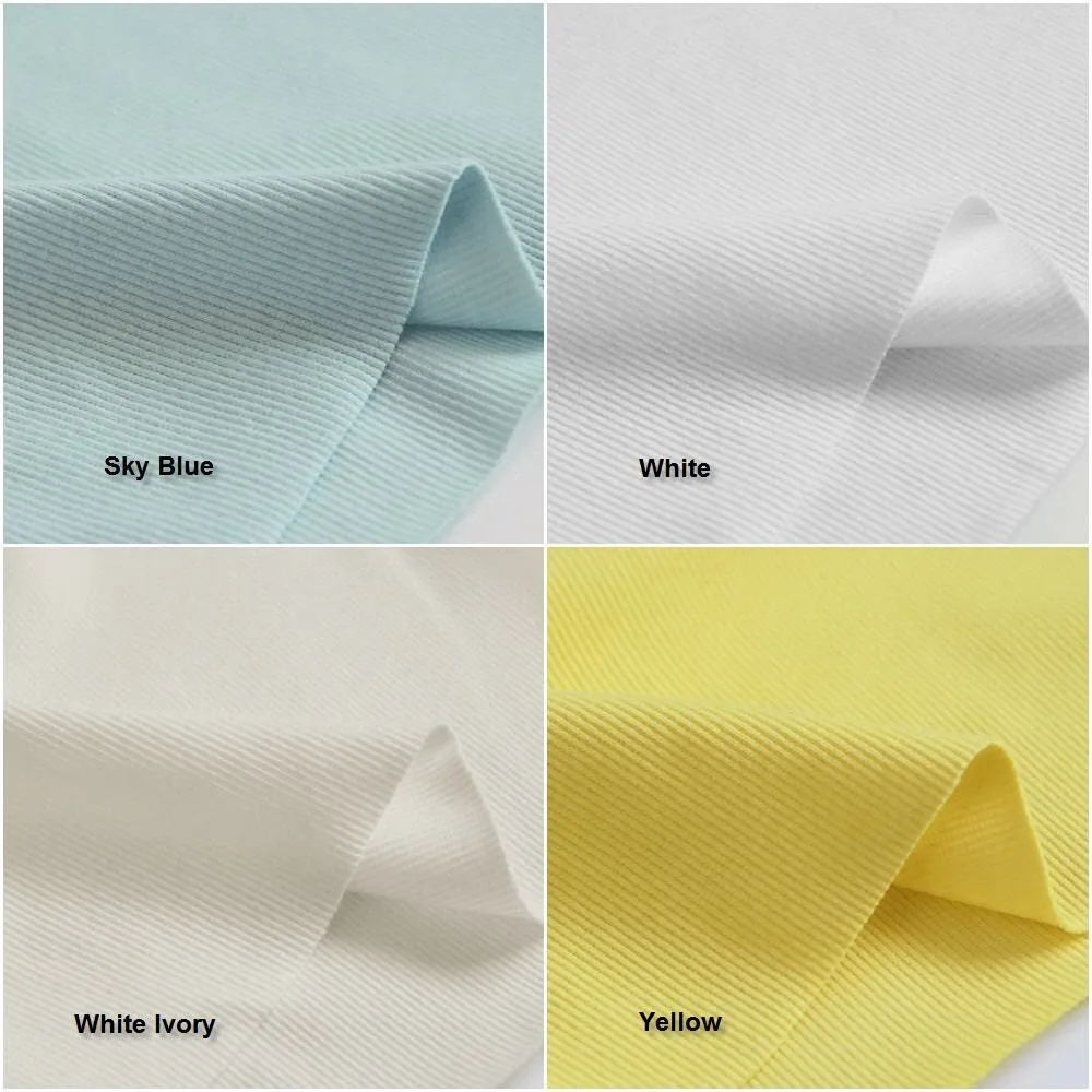 Ribbing Cotton Rib Knit Fabric, Binding Knit Fabric, Hem Fabric, Quality Korean Fabric - in 18 Colors  - 15 Inch Cut /41263