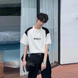 Round Neck Color Block T-shirt
