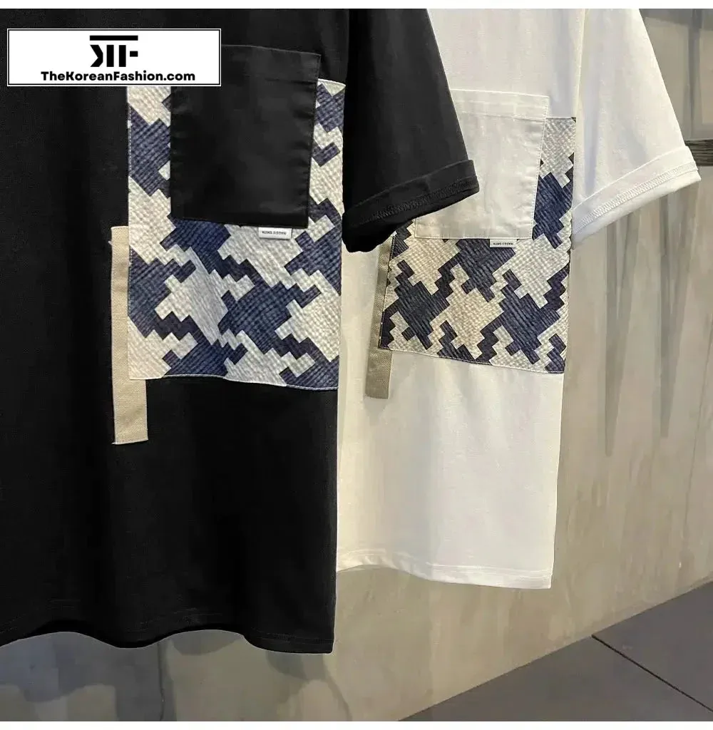 Round Neck Patch Pocket T-shirt