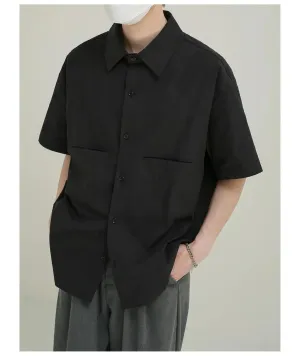 Short Sleeve Shirt with Hidden Pockets