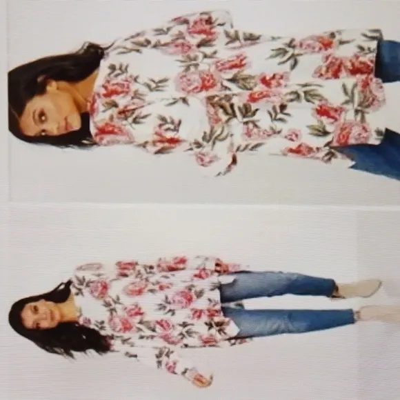 Show Me Your Mumu Bonfire Oversized Floral Rose Sweater small