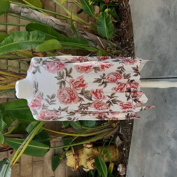 Show Me Your Mumu Bonfire Oversized Floral Rose Sweater small