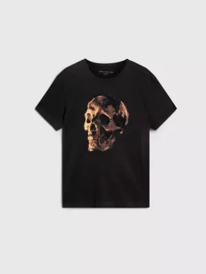 SKULL PRINT GRAPHIC TEE (BLACK) - JOHN VARVATOS