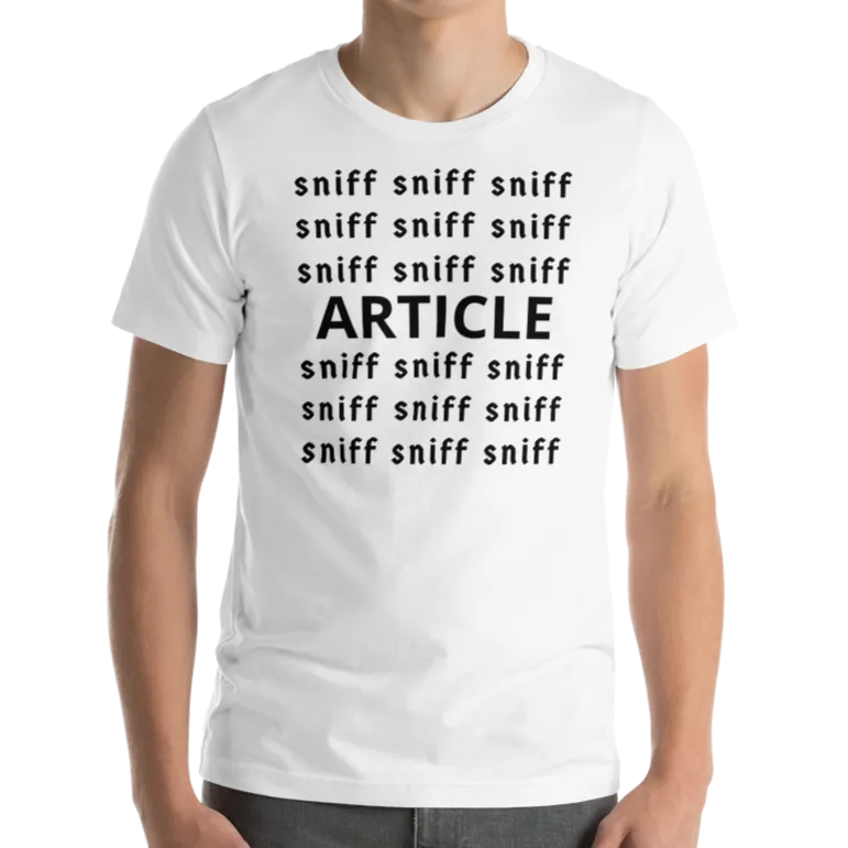 Sniff Sniff Article Tracking T-Shirts- Light