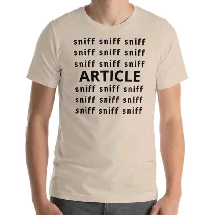 Sniff Sniff Article Tracking T-Shirts- Light