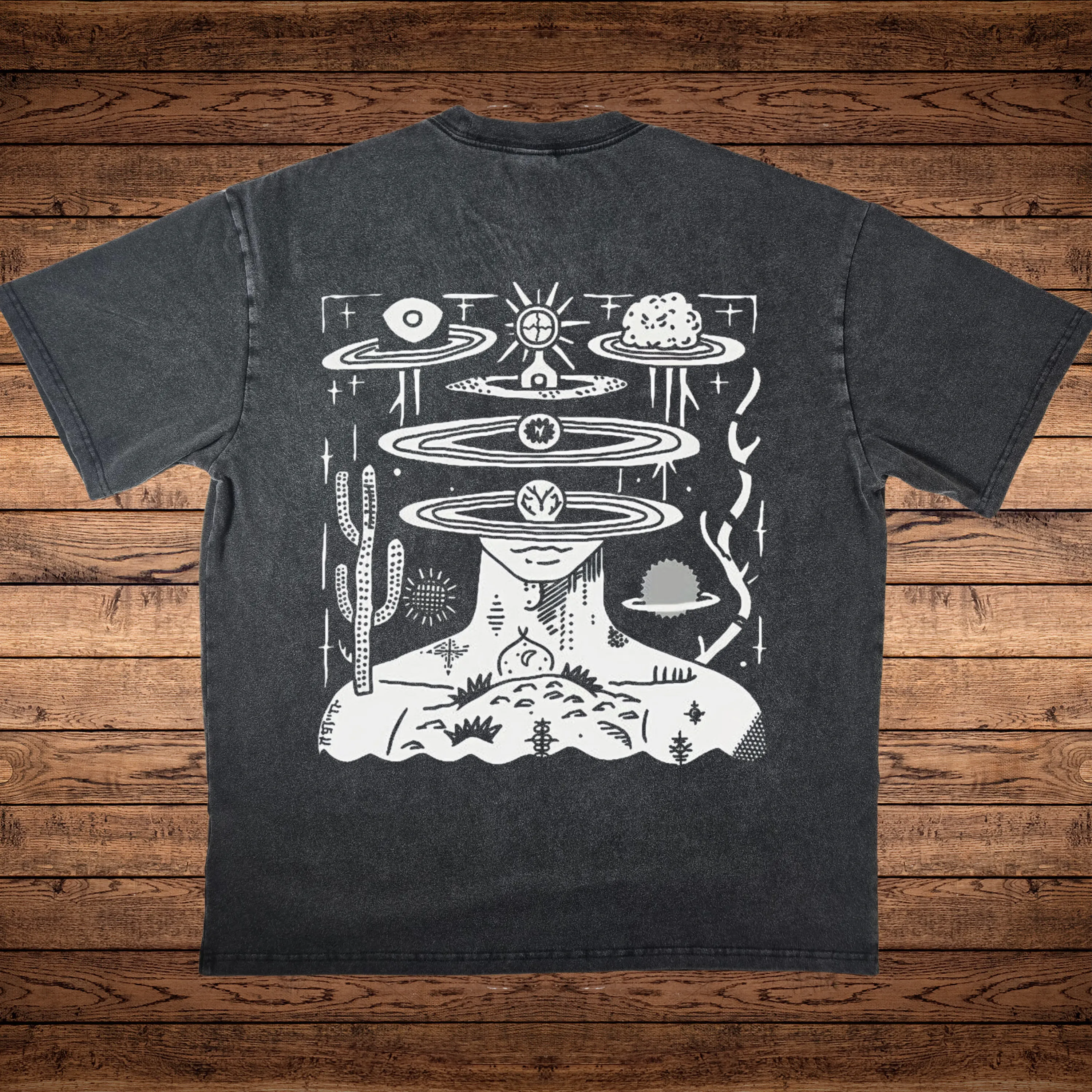 Spaced Out - Fluffy Vintage Heavyweight T-Shirt