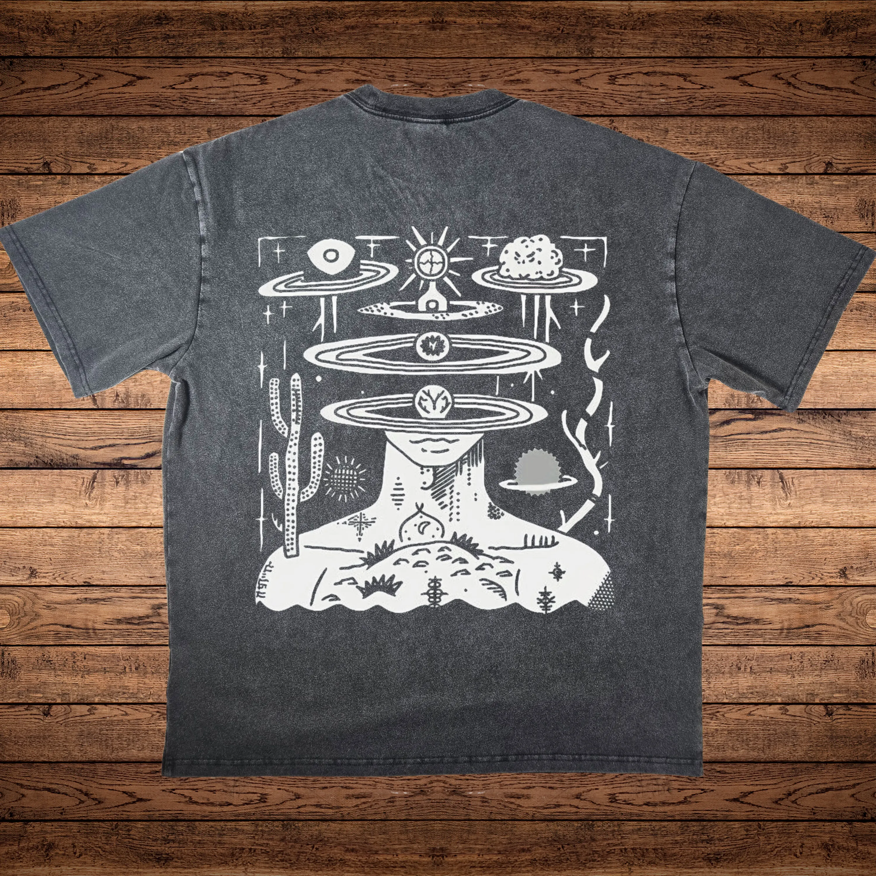 Spaced Out - Fluffy Vintage Heavyweight T-Shirt