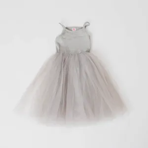 Strappy Tulle Tutu Dress - Grey