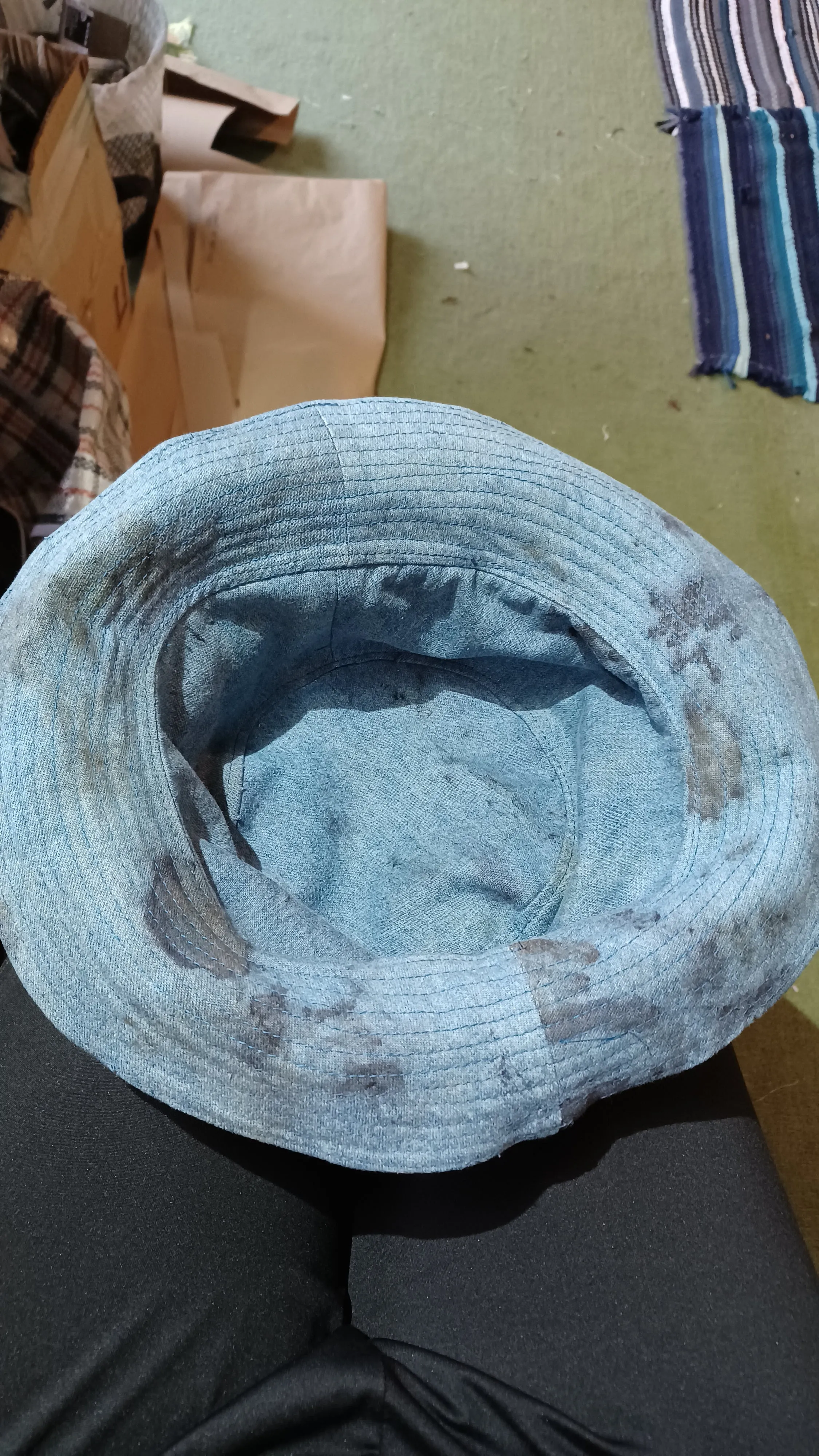 Summer Garden - Reversible Denim & Barkcloth Bucket Hat