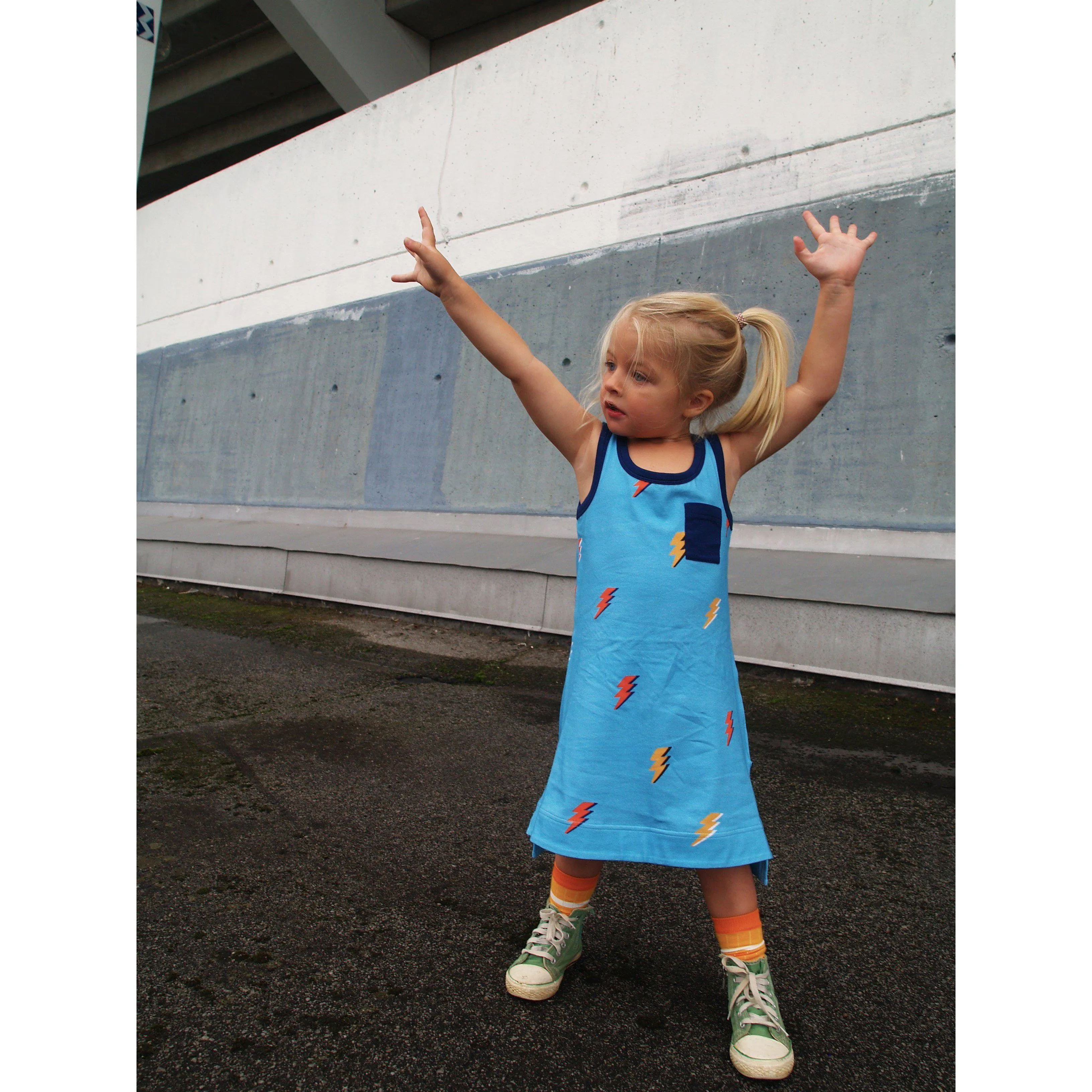 Summer Sky Sleeveless Dress