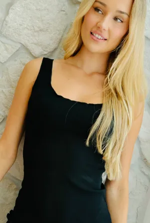 Suns Out Singlet Top - Onyx
