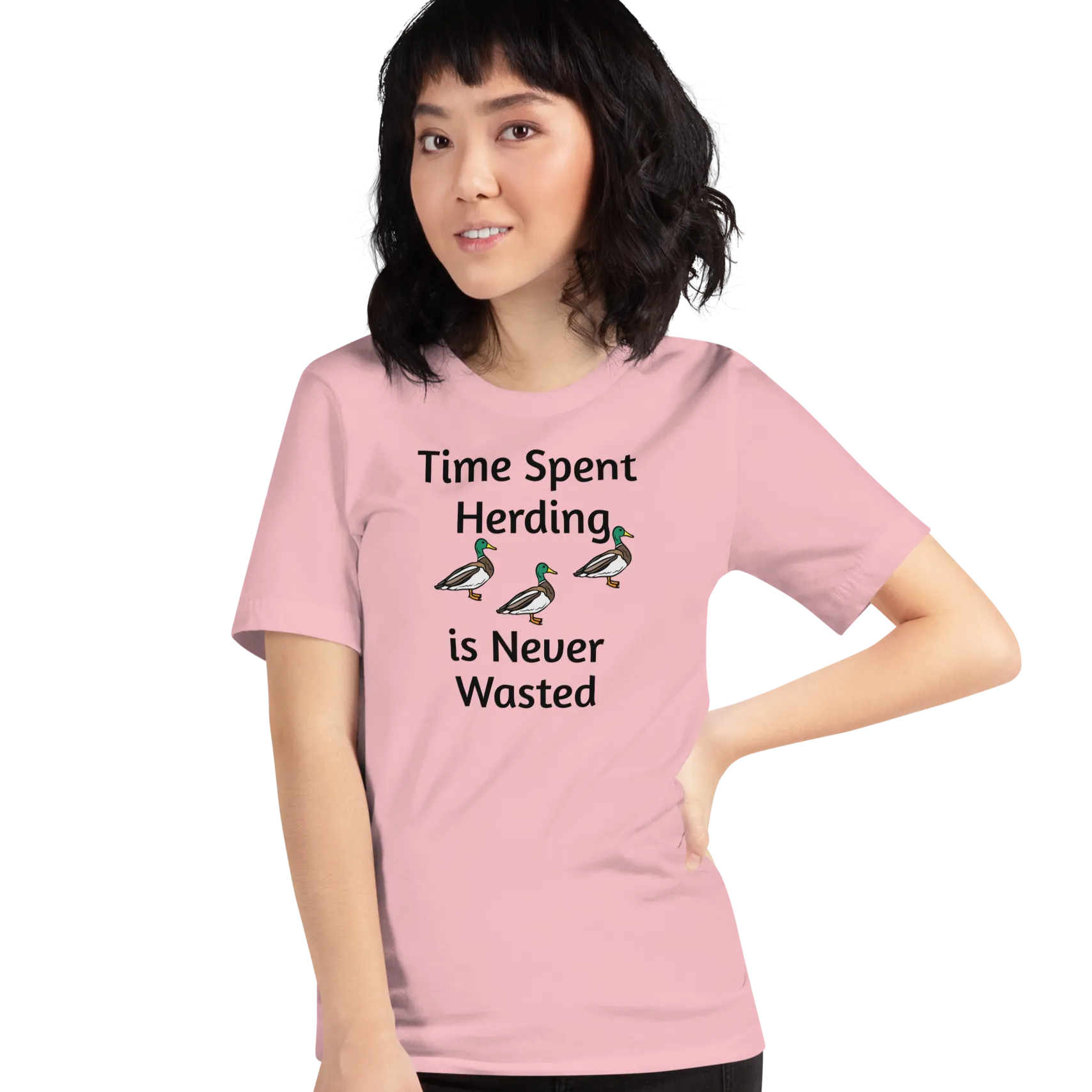 Time Spent Duck Herding T-Shirts - Light