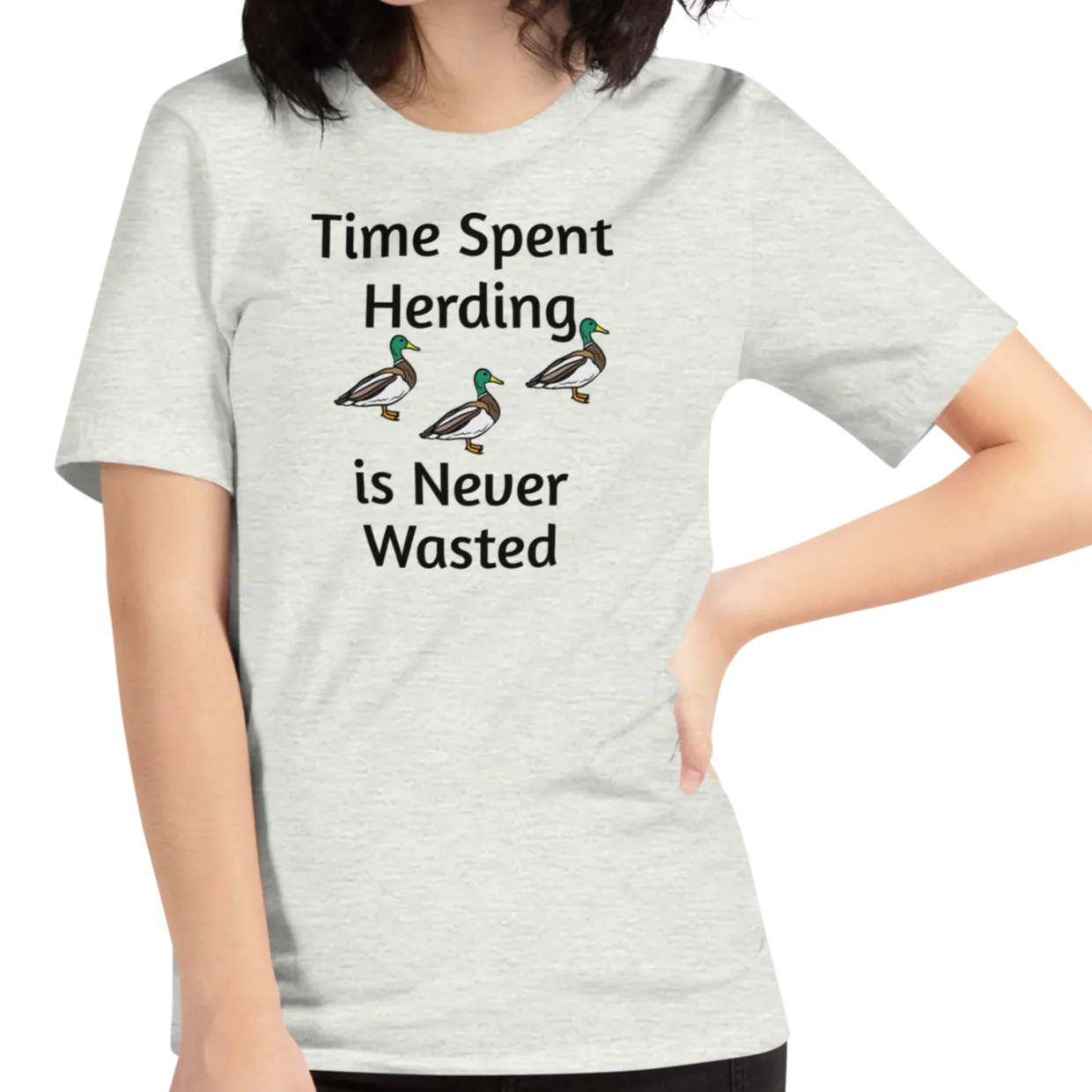 Time Spent Duck Herding T-Shirts - Light