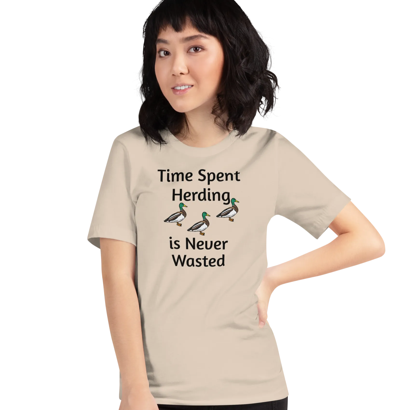 Time Spent Duck Herding T-Shirts - Light