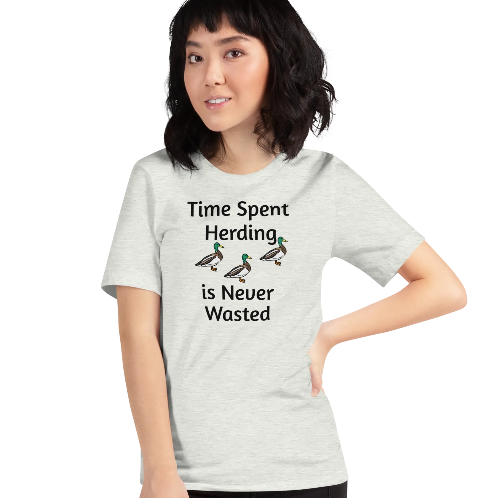 Time Spent Duck Herding T-Shirts - Light