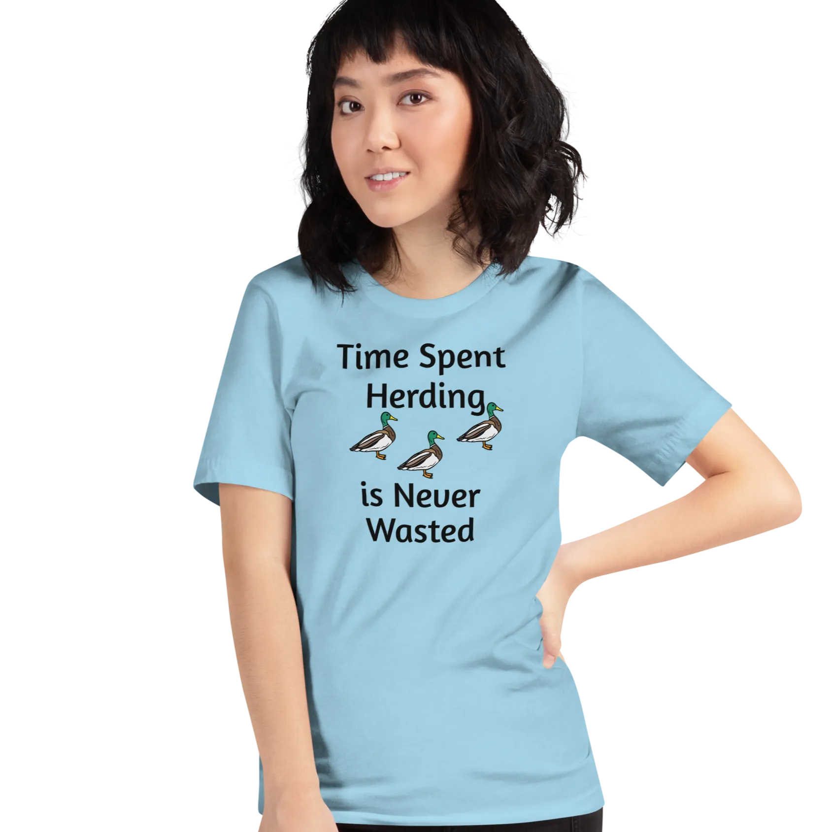 Time Spent Duck Herding T-Shirts - Light