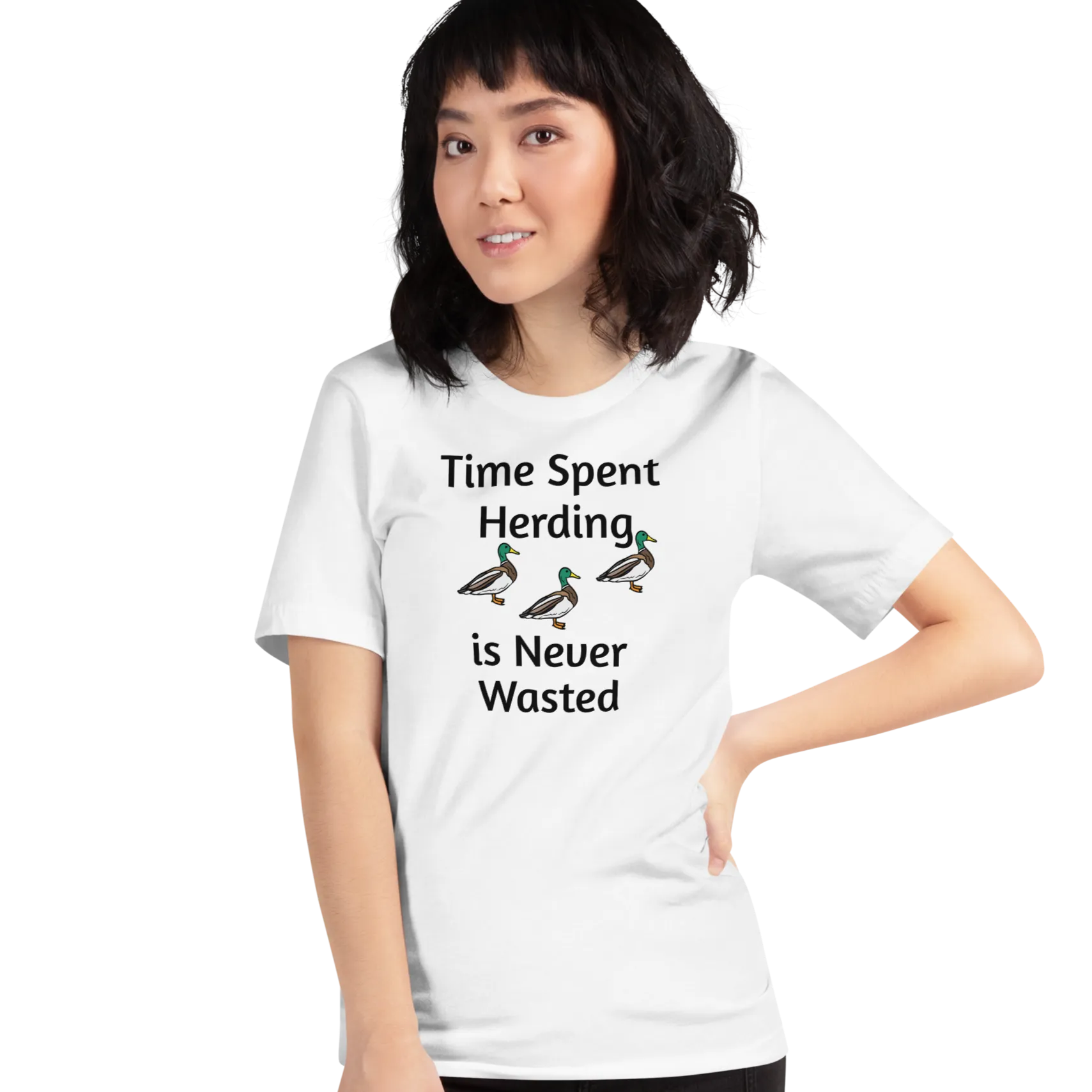 Time Spent Duck Herding T-Shirts - Light
