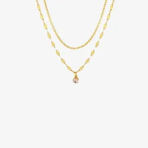 Titanium Steel Double-Layered Necklace