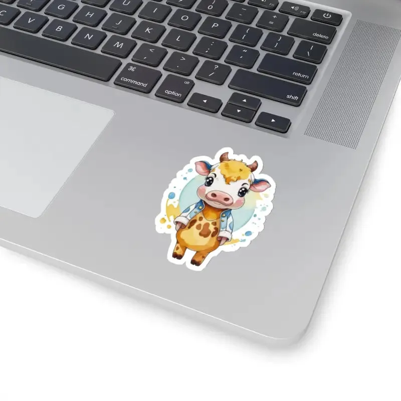 Udderly Adorable Cow Jacket Stickers Elevate Outfit