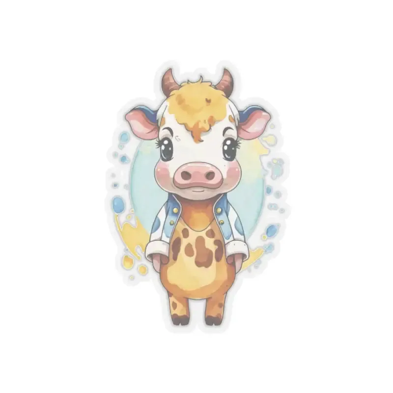 Udderly Adorable Cow Jacket Stickers Elevate Outfit