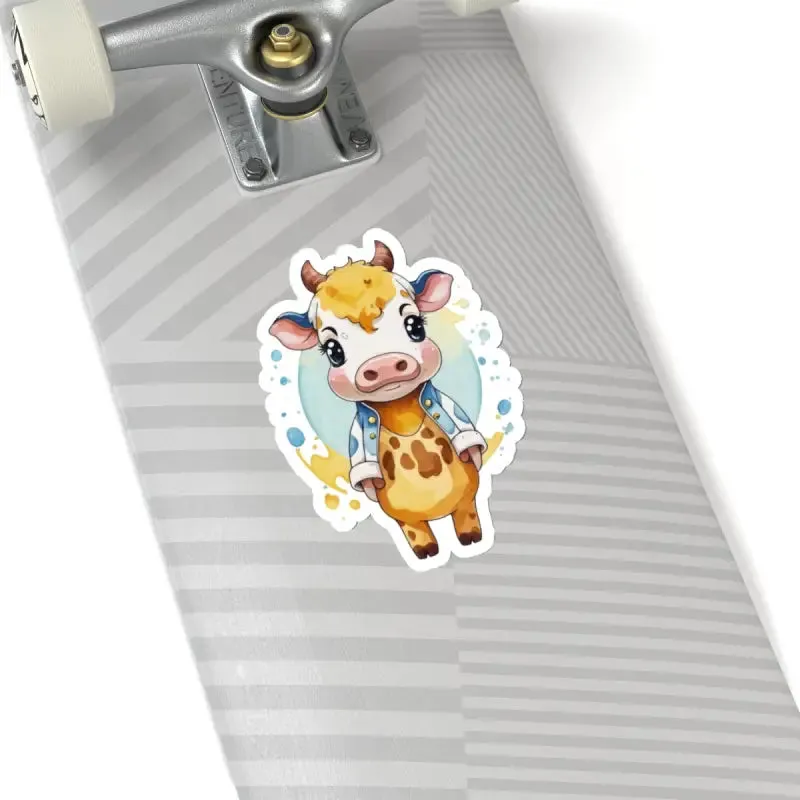 Udderly Adorable Cow Jacket Stickers Elevate Outfit