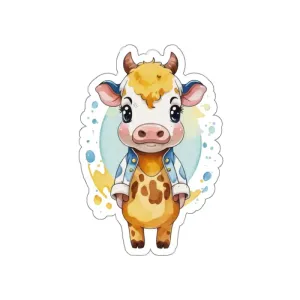 Udderly Adorable Cow Jacket Stickers Elevate Outfit