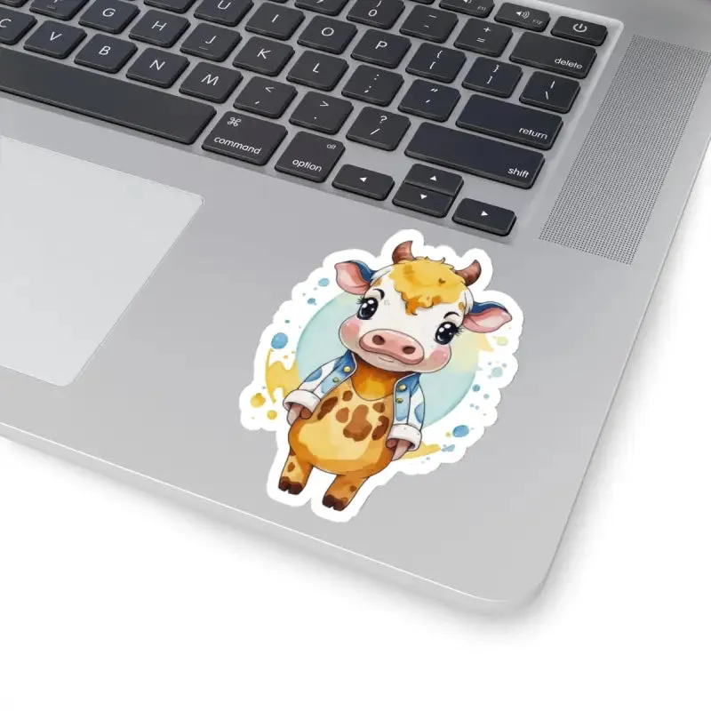 Udderly Adorable Cow Jacket Stickers Elevate Outfit