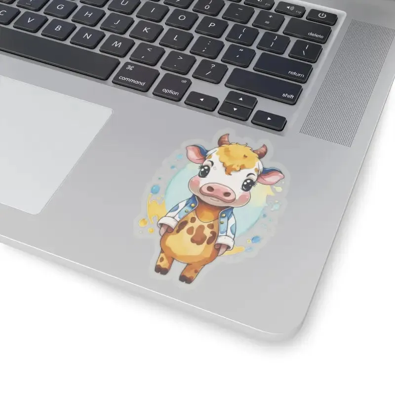 Udderly Adorable Cow Jacket Stickers Elevate Outfit