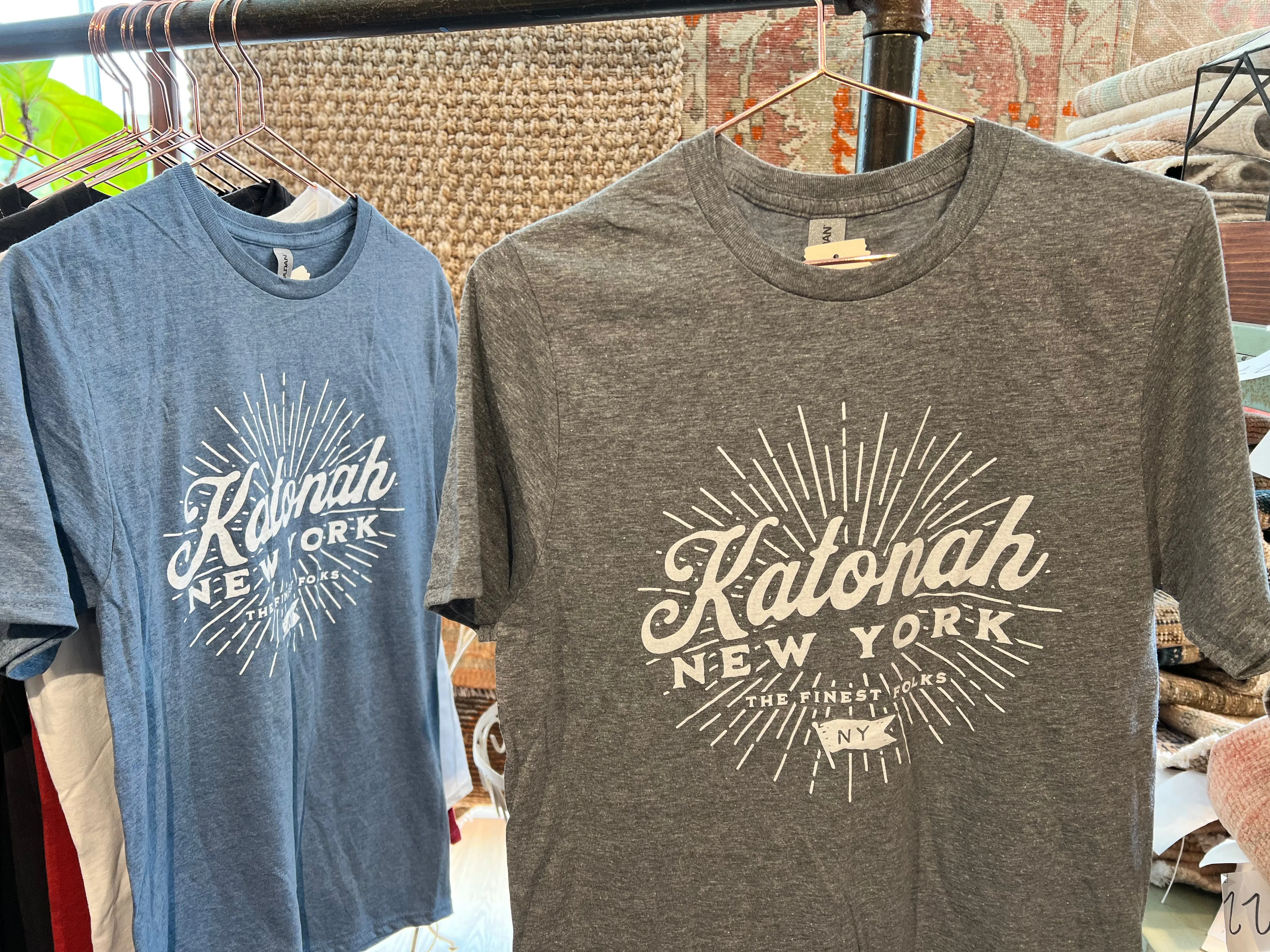 Unisex Katonah NY Finest Folks Tee Light Blue
